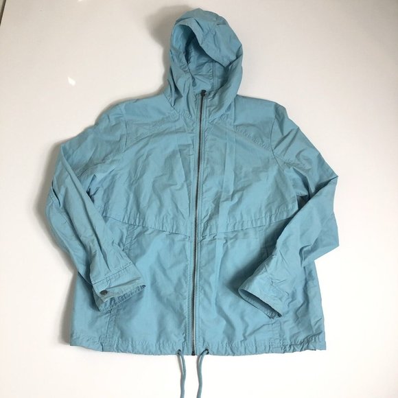 Youth Girls Teal COLUMBIA Full Zip Lightweight Windbreaker Jacket Size‎ L E32 - Picture 1 of 6
